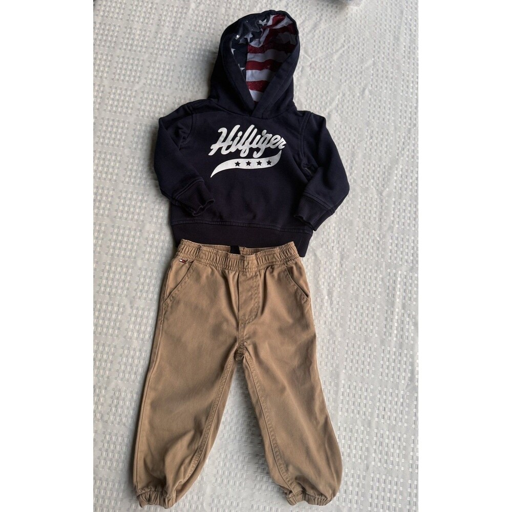 Tommy Hilfiger Baby Boy Sweatshirt and Pants Set - Size 18 months